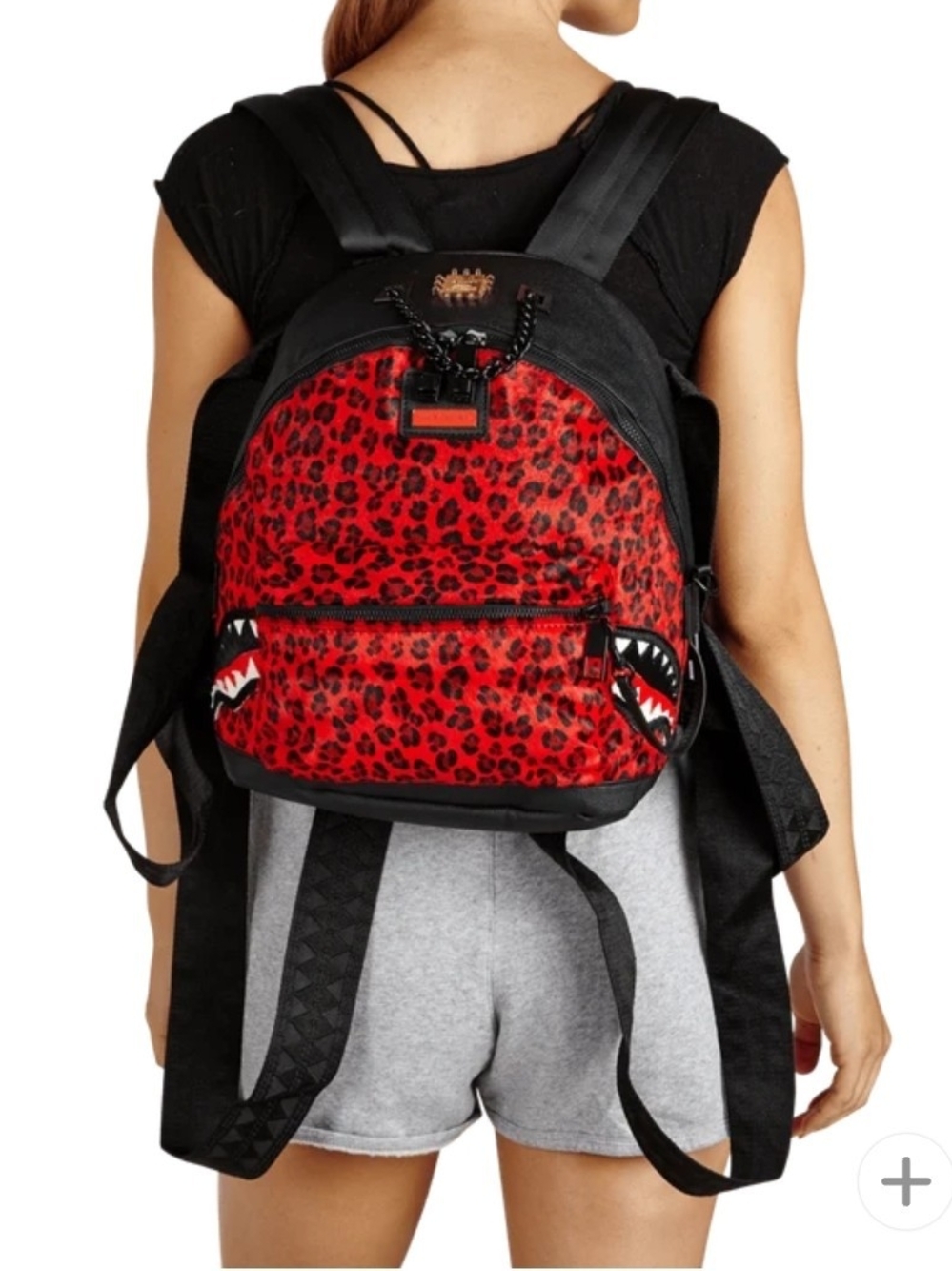 Sprayground 6-STRAP RED LEOPARD EMPRESS (PONY HAIR) Limited Edition Backpark